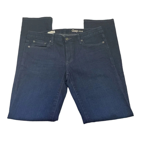 GAP Women's Jeans Real Straight Dark Wash 1969 33" x 30L - Picture 1 of 6